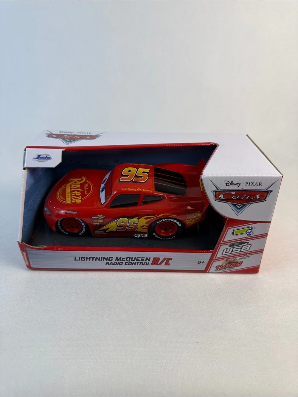 Jada Toys Pixar Cars Lightning McQueen RC Remote Control Car 2.4 GHz Red